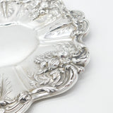 Large Reed & Barton Sterling Silver Floral Serving Platter Dish 1954 Mid-Century American