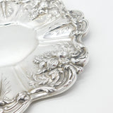 Large Reed & Barton Sterling Silver Floral Serving Platter Dish 1954 Mid-Century American