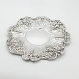 Large Reed & Barton Sterling Silver Floral Serving Platter Dish 1954 Mid-Century American