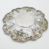 Large Reed & Barton Sterling Silver Floral Serving Platter Dish 1954 Mid-Century American
