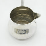 George III Sterling Silver & Wooden Crested Brandy Pan Antique c1800 London