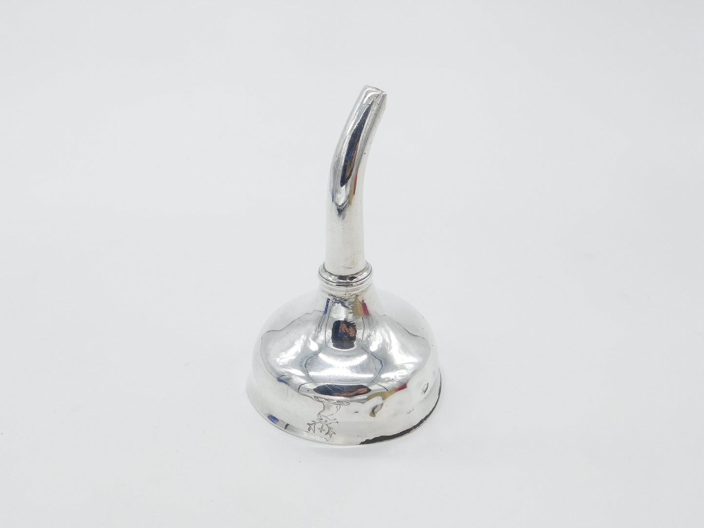 Dublin Assay Georgian Sterling Silver Wine Funnel Stag Crest Antique c1790 Irish