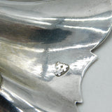 Newcastle Assay George II Sterling Silver Shell Form Salt Cellars Antique 1747