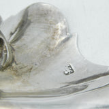 Newcastle Assay George II Sterling Silver Shell Form Salt Cellars Antique 1747