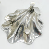 Newcastle Assay George II Sterling Silver Shell Form Salt Cellars Antique 1747