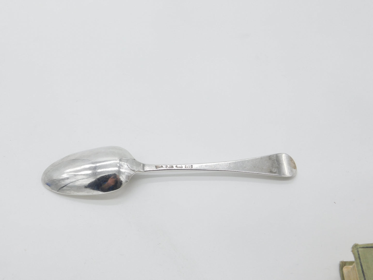 Early Georgian Sterling Silver Serving Spoon Antique 1767 London Bright Cut