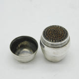 George III Sterling Silver Novelty Barrel Form Nutmeg Grater Antique c1750 'DJ'