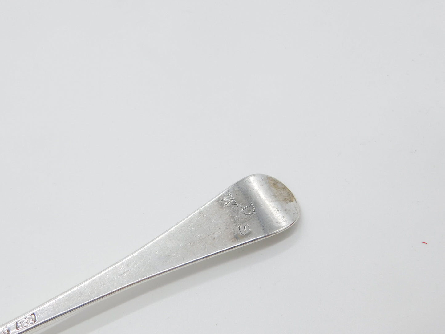 Early Georgian Sterling Silver Serving Spoon Antique 1767 London Bright Cut