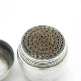 George III Sterling Silver Novelty Barrel Form Nutmeg Grater Antique c1750 'DJ'