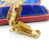 9ct Gold Opening 'London Diesel Taxi for Hire' Charm 1972 London Vintage