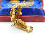 9ct Gold Opening 'London Diesel Taxi for Hire' Charm 1972 London Vintage