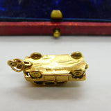 9ct Gold Opening 'London Diesel Taxi for Hire' Charm 1972 London Vintage