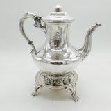 Georgian Sterling Silver Maritime Presentation Coffee Pot & Burner Antique 1837 London