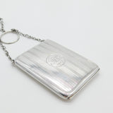 Rare Sterling Silver Double Cigarette & Vesta Case Kit Antique 1916 Birmingham