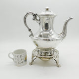 Georgian Sterling Silver Maritime Presentation Coffee Pot & Burner Antique 1837 London