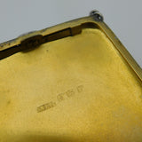 Rare Sterling Silver Double Cigarette & Vesta Case Kit Antique 1916 Birmingham