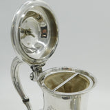 Georgian Sterling Silver Maritime Presentation Coffee Pot & Burner Antique 1837 London