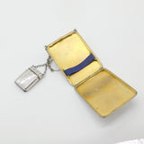 Rare Sterling Silver Double Cigarette & Vesta Case Kit Antique 1916 Birmingham