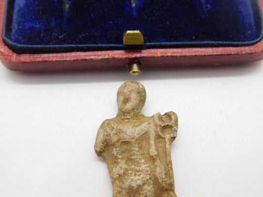 Ancient Roman Metal Statue Keepsake of Mercury Early Detecting Find