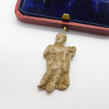 Ancient Roman Metal Statue Keepsake of Mercury Early Detecting Find