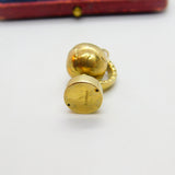 9ct Yellow Gold Rotating Globe Charm or Pendant Vintage 1965 London