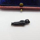 Ancient Roman Case Bronze Harpocrates Charm or Pendant circa 200 AD
