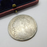 King William & Queen Mary Half Crown Coin 1689 Fair Condition .925 Silver