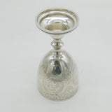 Victorian Sterling Silver Floral Wine Goblet Chalice Antique c1850 London