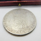 King William & Queen Mary Half Crown Coin 1689 Fair Condition .925 Silver
