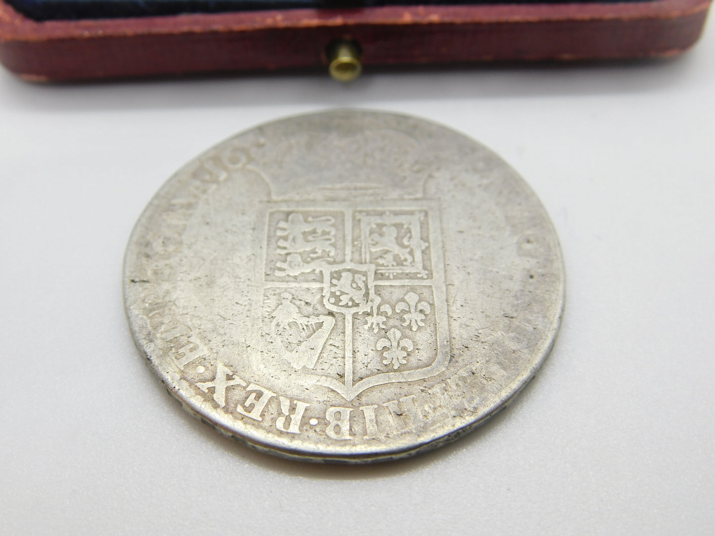 King William & Queen Mary Half Crown Coin 1689 Fair Condition .925 Silver