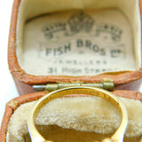 Victorian 18ct Yellow Gold & Five Stone Illusion Set Diamond Ring Antique c1880