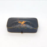 Victorian Boxed 18ct Gold, 0.3ct Diamond & Sapphire Insect Brooch Antique