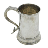 George III Sterling Silver Pint Tankard Mug Antique 1792 London Thomas Chawner