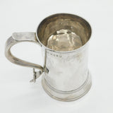 George III Sterling Silver Pint Tankard Mug Antique 1792 London Thomas Chawner