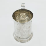 George III Sterling Silver Pint Tankard Mug Antique 1792 London Thomas Chawner
