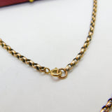 Edwardian 9ct Rose Gold Belcher Chain Necklace 22" Length Antique c1910
