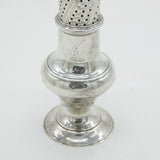 George III Sterling Silver Crested Muffineer Caster Antique 1778 London