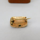 Georgian 9ct Gold, Whitby Jet Woven Hair Mourning Locket Antique c1820