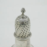 George III Sterling Silver Crested Muffineer Caster Antique 1778 London