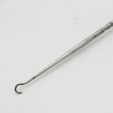 Edwardian Sterling Silver Double-Sided Dog Head Novelty Button Hook Antique 1907 Birmingham