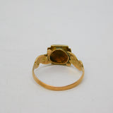 Victorian 9ct Gold, Turquoise, Pearl Maltese Cross Ring Antique 1900 Birmingham