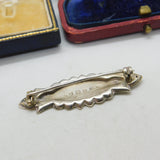 Sterling Silver Dorothy Name Christening Brooch Antique 1914 Birmingham