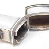 Early Sterling Silver, Turquoise Armorial Seal Wax Holder or 'Bodkin Case' Antique c17th Century