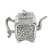George IV Sterling Silver Chinoiserie Miniature Teapot Antique 1830 Birmingham