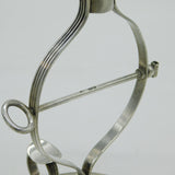 Edwardian Sterling Silver 'Wax Jack' on Stand Antique 1909 London