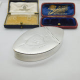 York Assay Georgian Sterling Silver Bright Cut Snuff Box Antique c1790 R. Jones