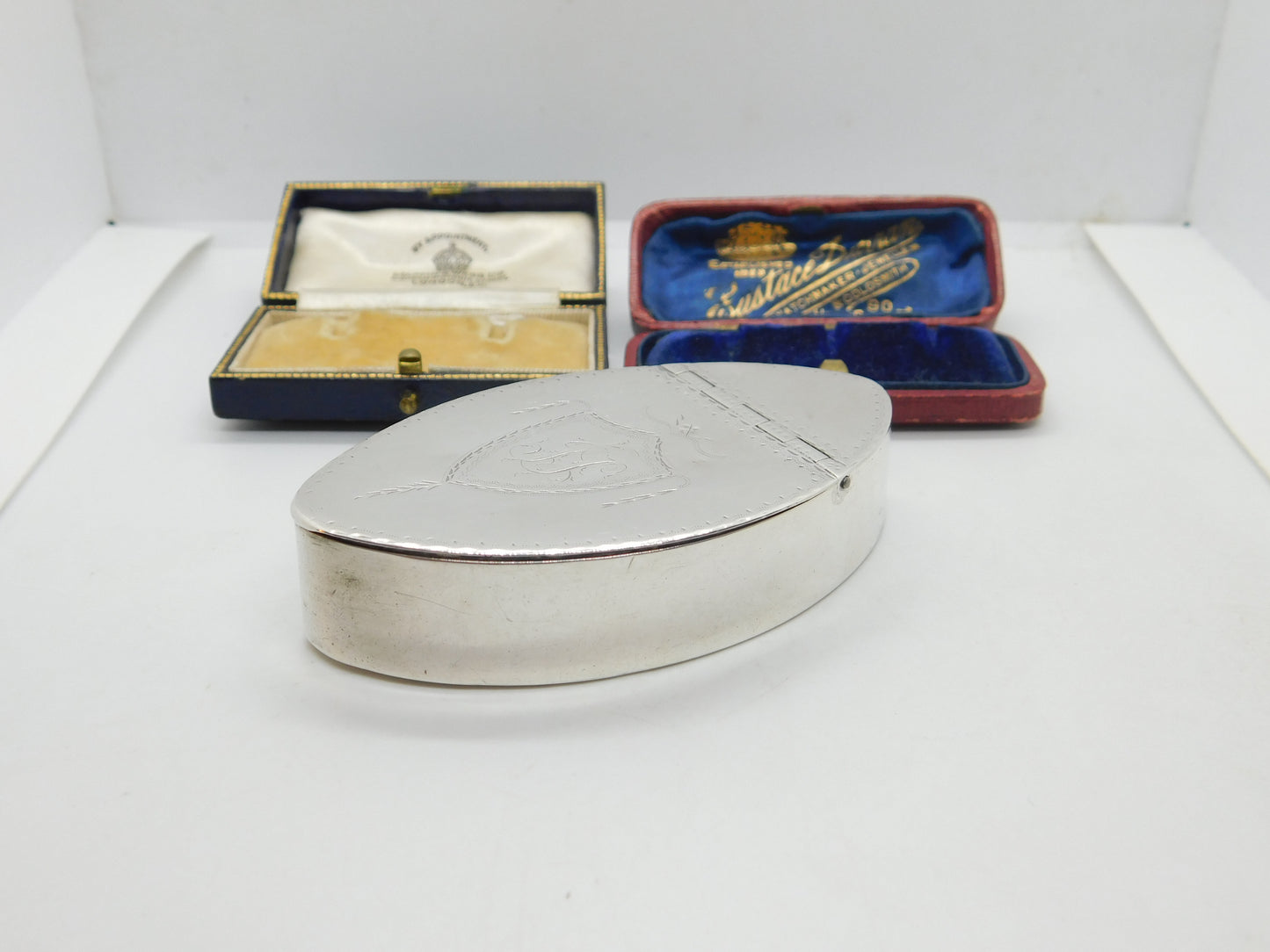 York Assay Georgian Sterling Silver Bright Cut Snuff Box Antique c1790 R. Jones