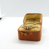 Victorian 18ct Yellow Gold & Three-Stone Diamond Band Ring c1890 Antique