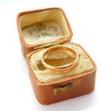 9ct Rose Gold Wedding Band Ring 1939 Chester Antique Art Deco Size L UK