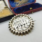 Victorian Sterling Silver Matilda Name Christening Brooch Antique c1880